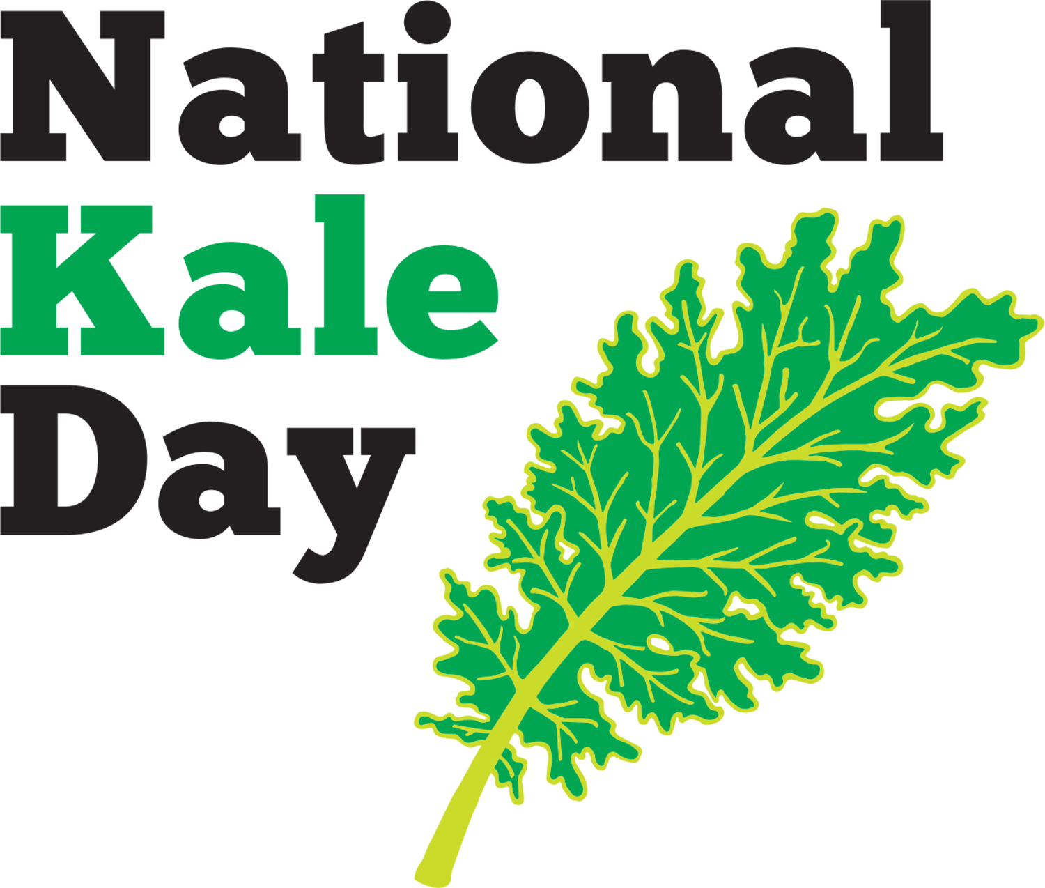 2013 09 30 Logoblackgreenhighres - National Kale Day Clipart (1500x1274), Png Download