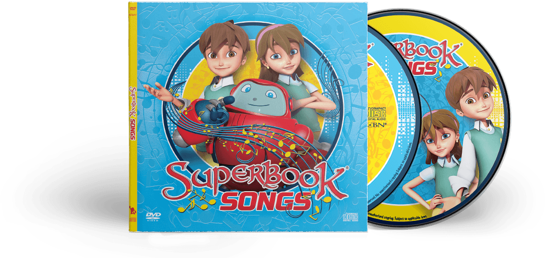 Image Of Superbook Songs Dvd Plus Cds - Cd Clipart (1100x521), Png Download