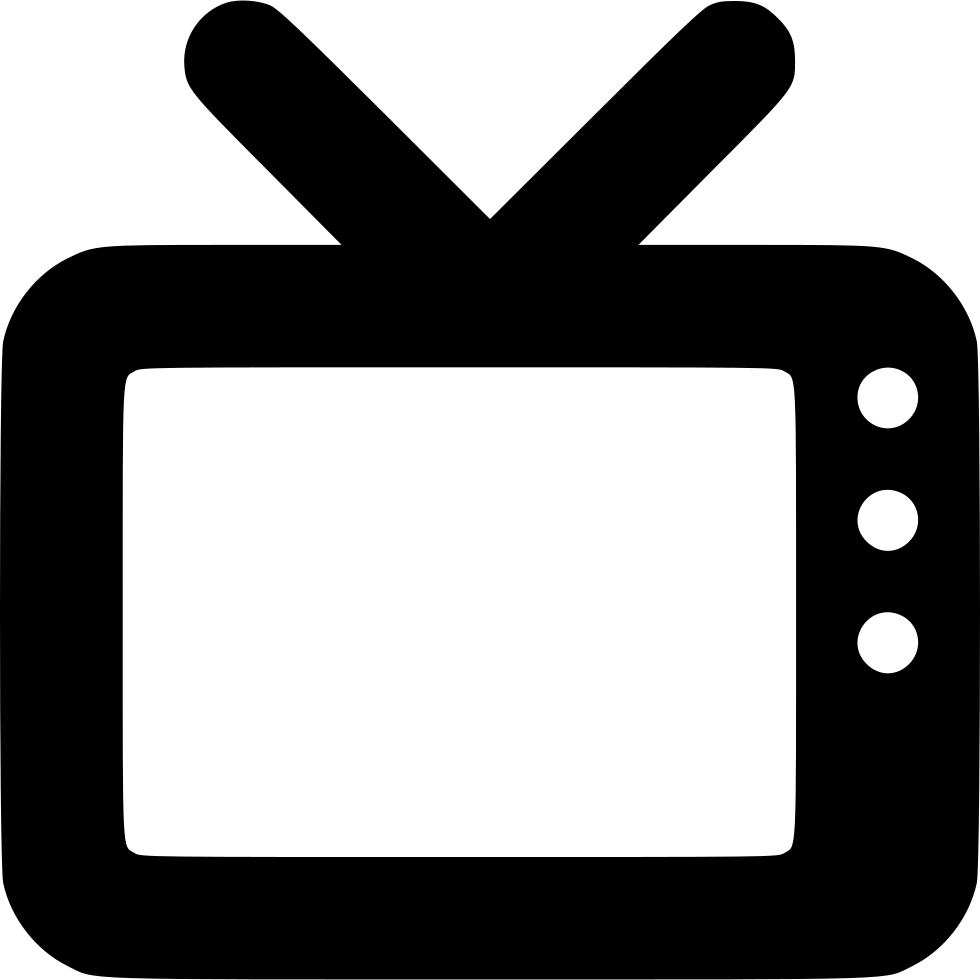 Television Icon Png - Tv Media Icon Png Clipart (980x980), Png Download