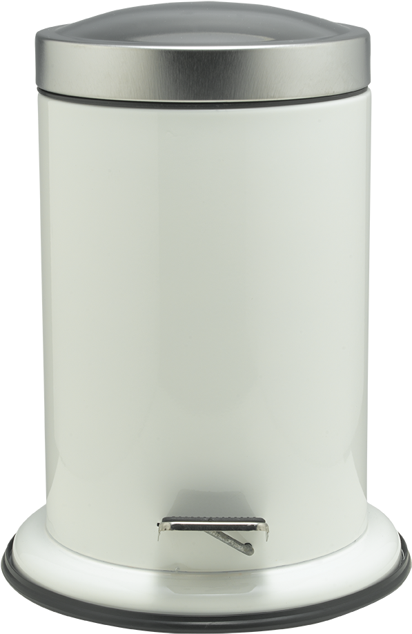 Acero White Pedalbin 8717821184483 - Sealskin Small Bathroom Step Trash Can Acero Clipart (760x1077), Png Download