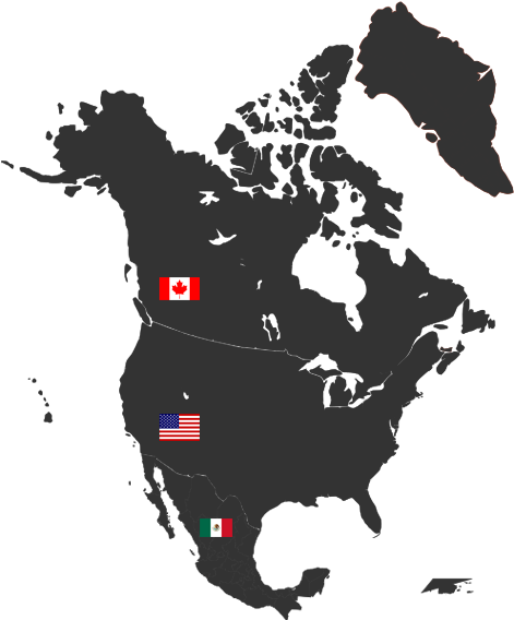 New Maps North America - North America States Icon Clipart (817x583), Png Download