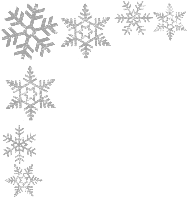 Snowflake Border Png Transparent - Transparent Background Snowflake Border Clipart (658x691), Png Download