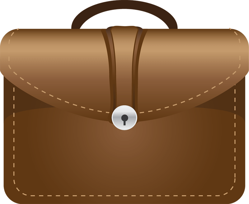 Briefcase - Bag Clipart (800x656), Png Download