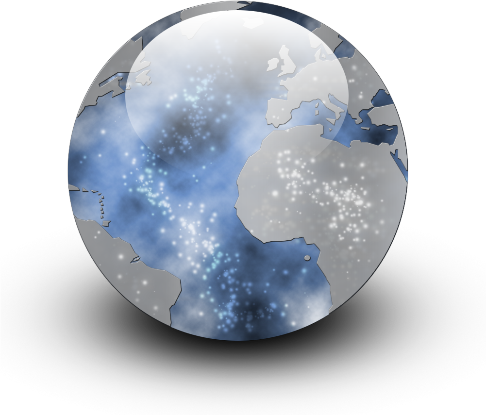 Earth Orb Icon Png Clipart (1001x855), Png Download