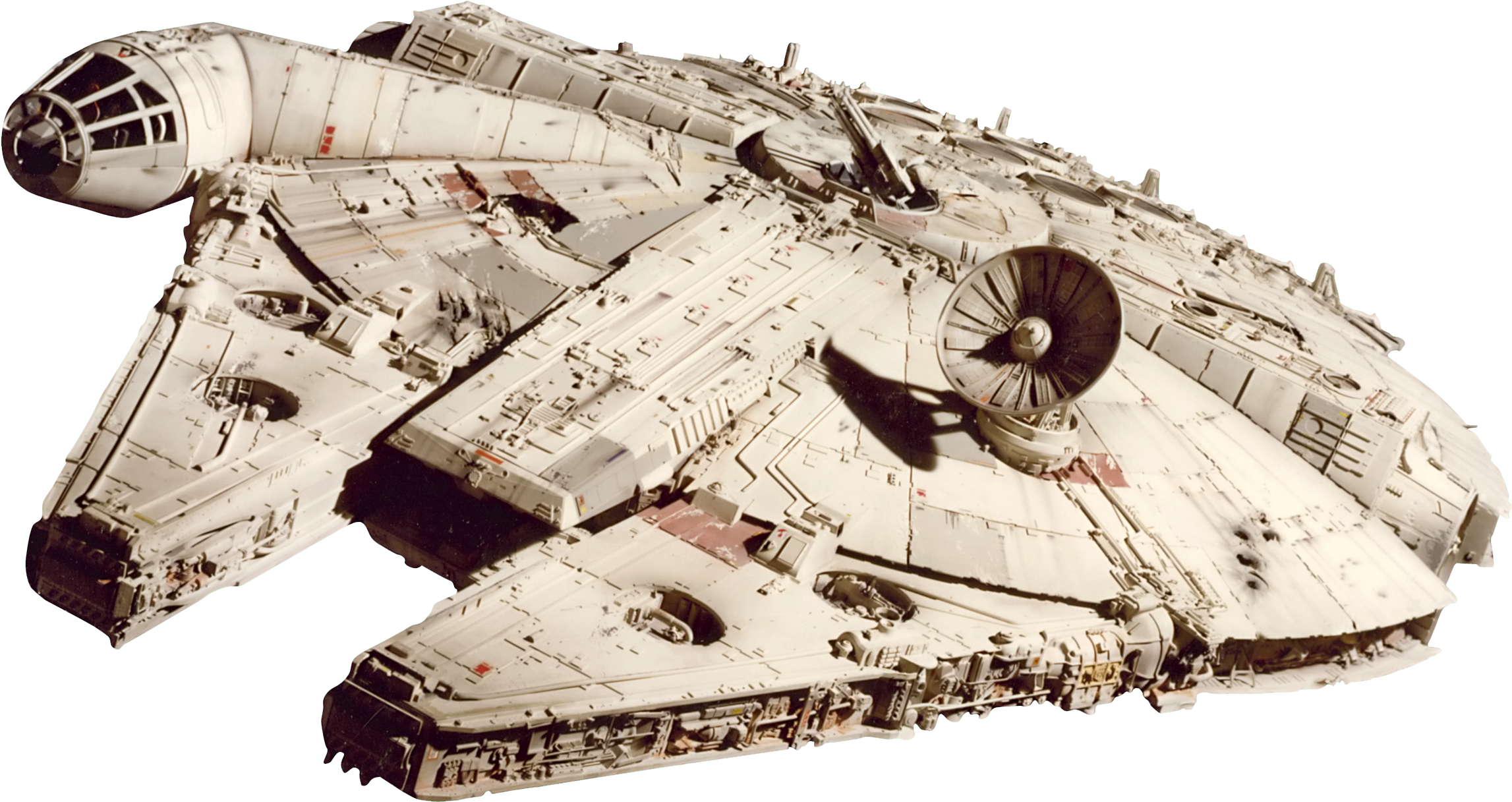 Image Millenniumfalcon Fathead Wookieepedia Fandom - Star Wars Millennium Falcon Png Clipart (2420x1350), Png Download