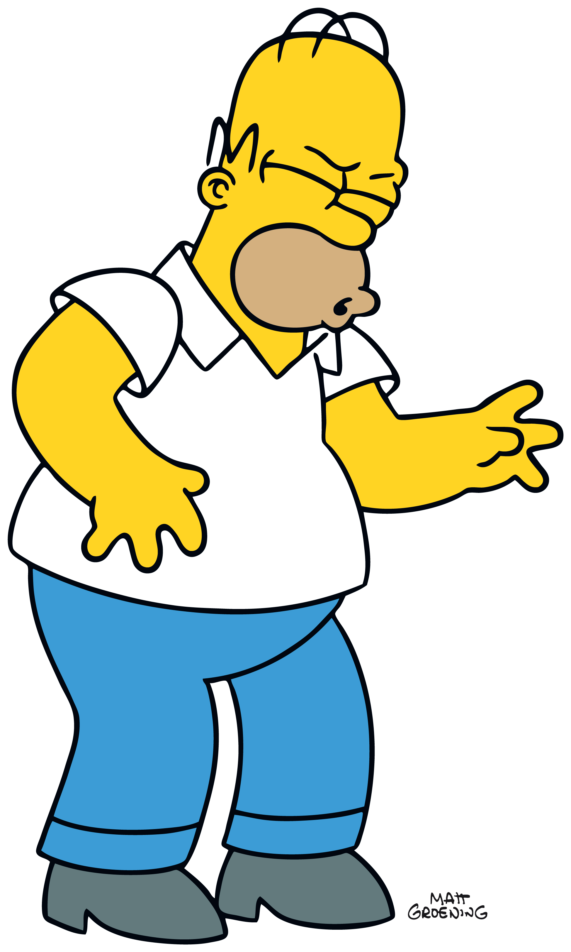 Download - Homer Simpson No Background Clipart (2480x3508), Png Download