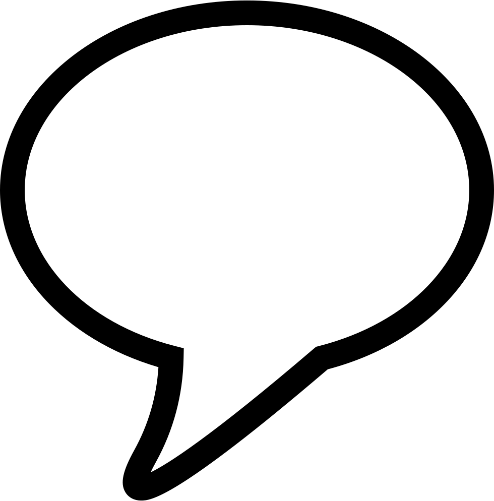 Speech Balloon Outline For Conversation Comments - Burbuja De Dialogo Png Clipart (980x994), Png Download
