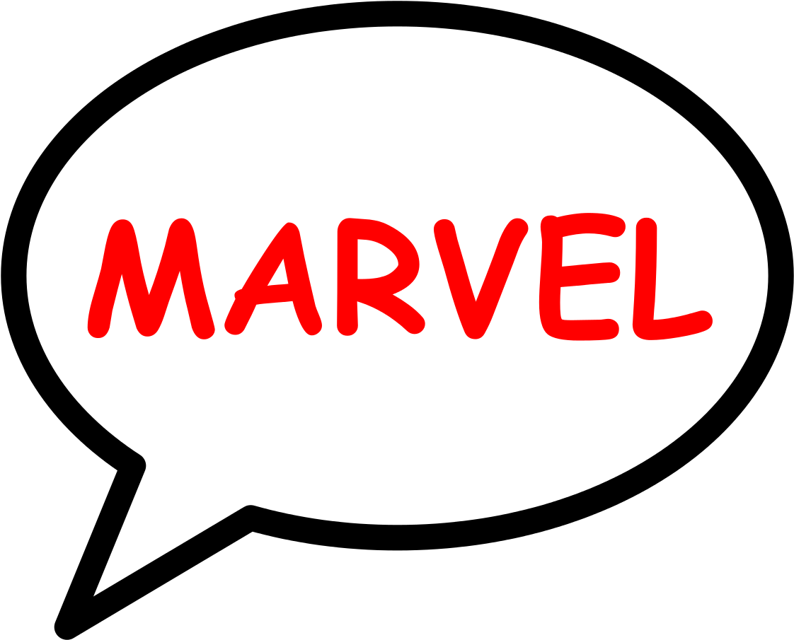 File - Marvel Balloon - Svg - Speech Balloon Clipart (1265x1024), Png Download