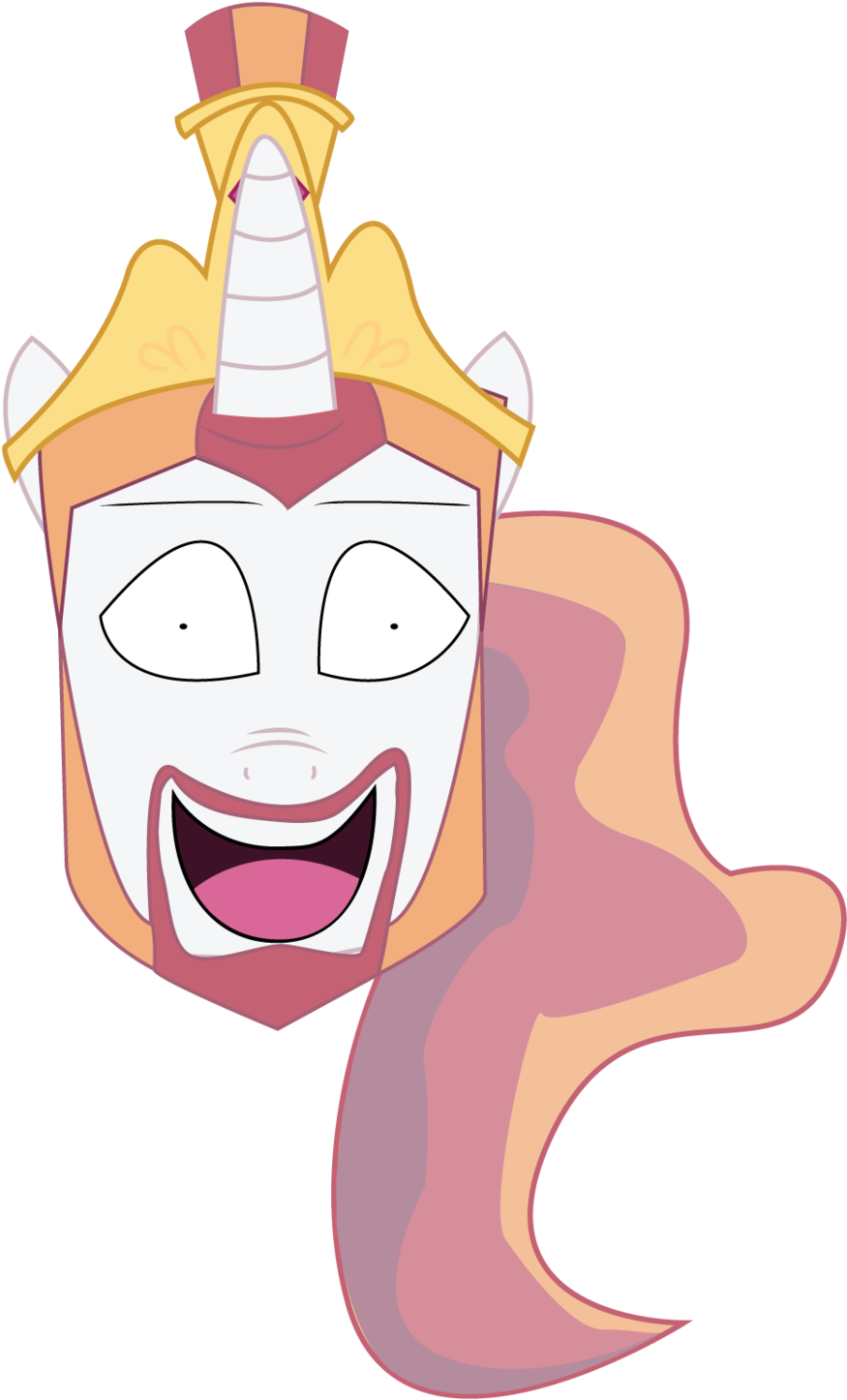 Princess Celestia Face Nose Facial Expression Pink - Cartoon Clipart (900x1479), Png Download