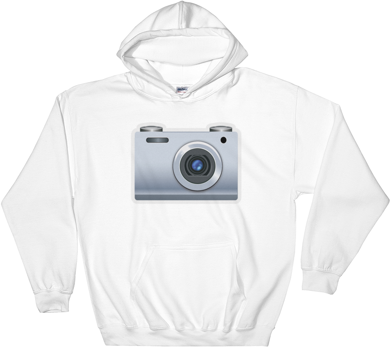 Emoji Hoodie - Camera - Hoodie Clipart (1000x1000), Png Download