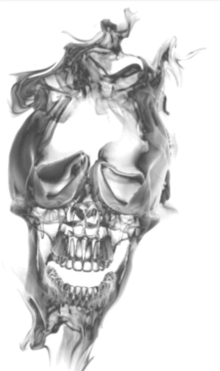 Report Abuse - Smoke With Skull Png Clipart (1024x1278), Png Download