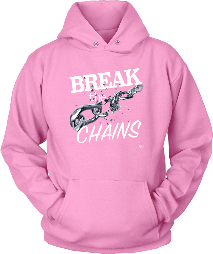 Break The Chains White Hoodie - Shirt Clipart (1024x1024), Png Download