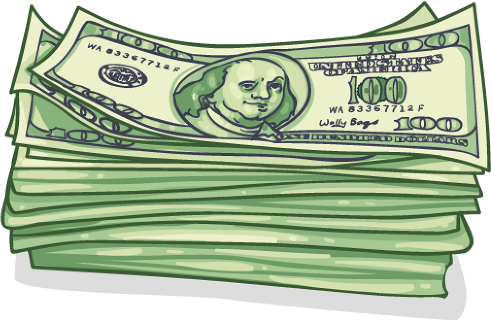 Stack Of Cash - Stack Of Money Png Clipart (1024x1024), Png Download