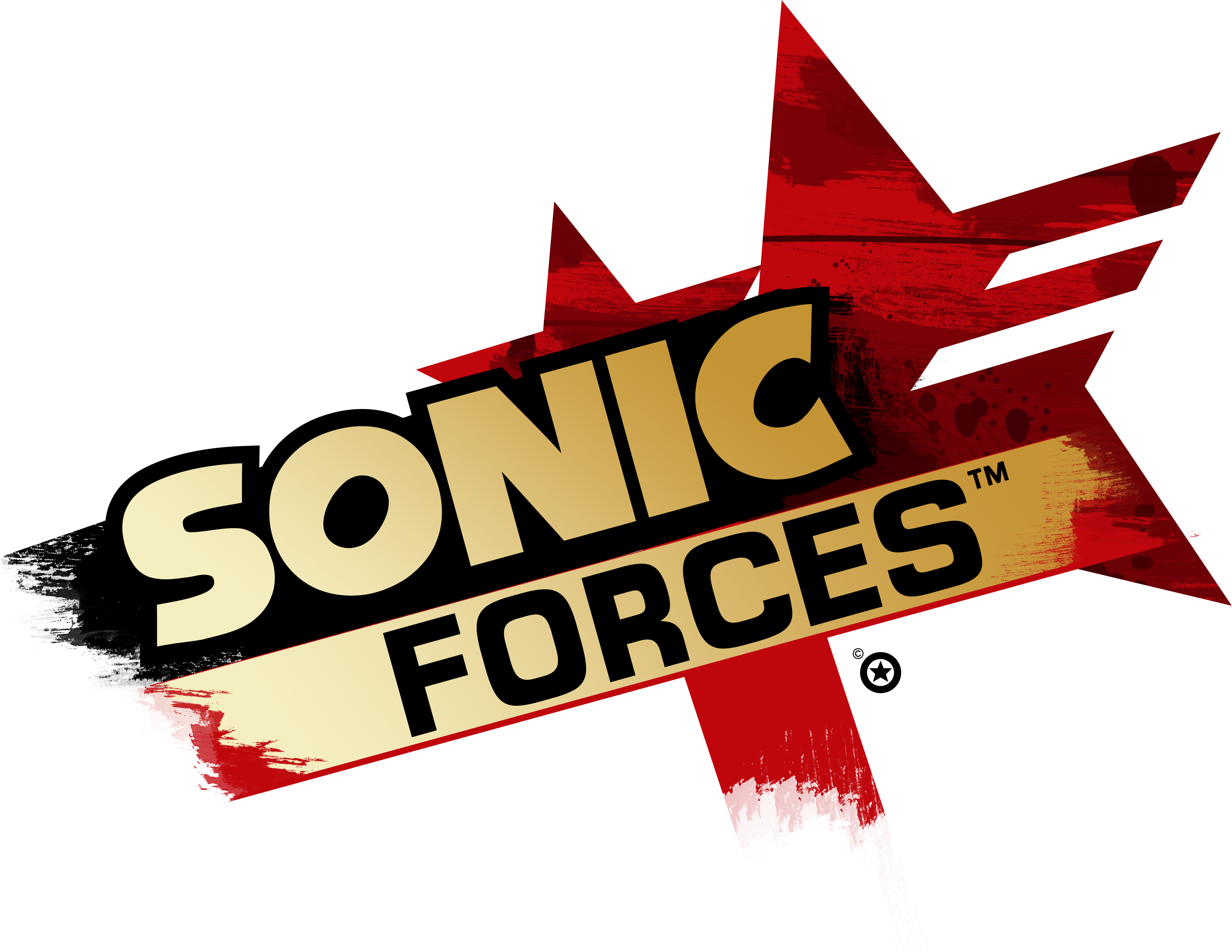 Sonic Forces Logo Template Clipart (3623x2800), Png Download