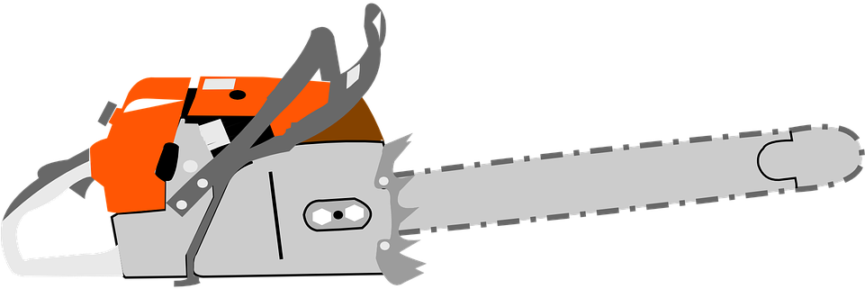 Chainsaw, Saw, Lumber, Timber, Wood, Worker - Chain Saw Clip Art - Png Download (960x480), Png Download