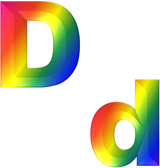 Letter D Png - D 3d Logo Png Clipart (570x720), Png Download