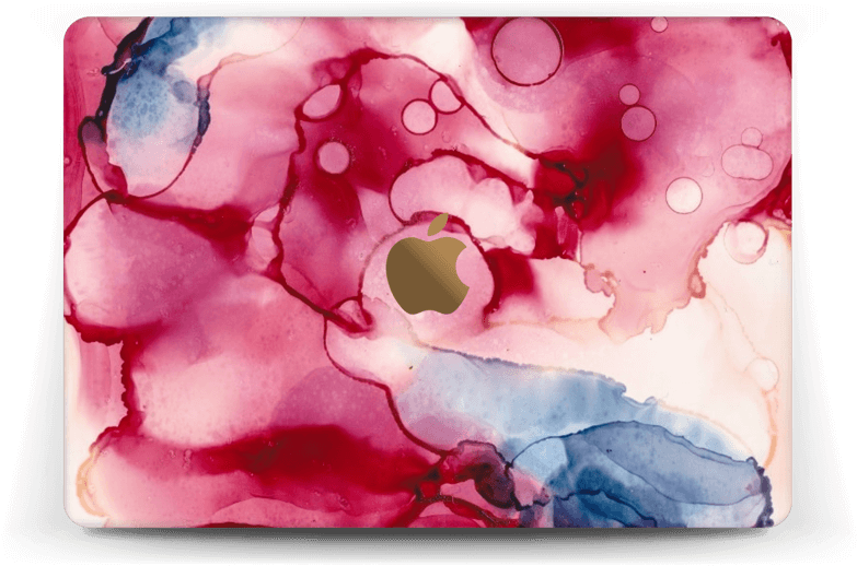Pink Color Splash Skin Macbook 12” - Watercolor Paint Clipart (800x563), Png Download