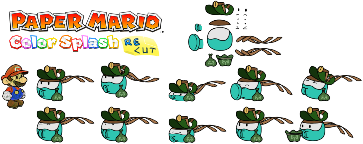 Prelude To The Recolored Paper Tale - Cartoon Clipart (1264x513), Png Download