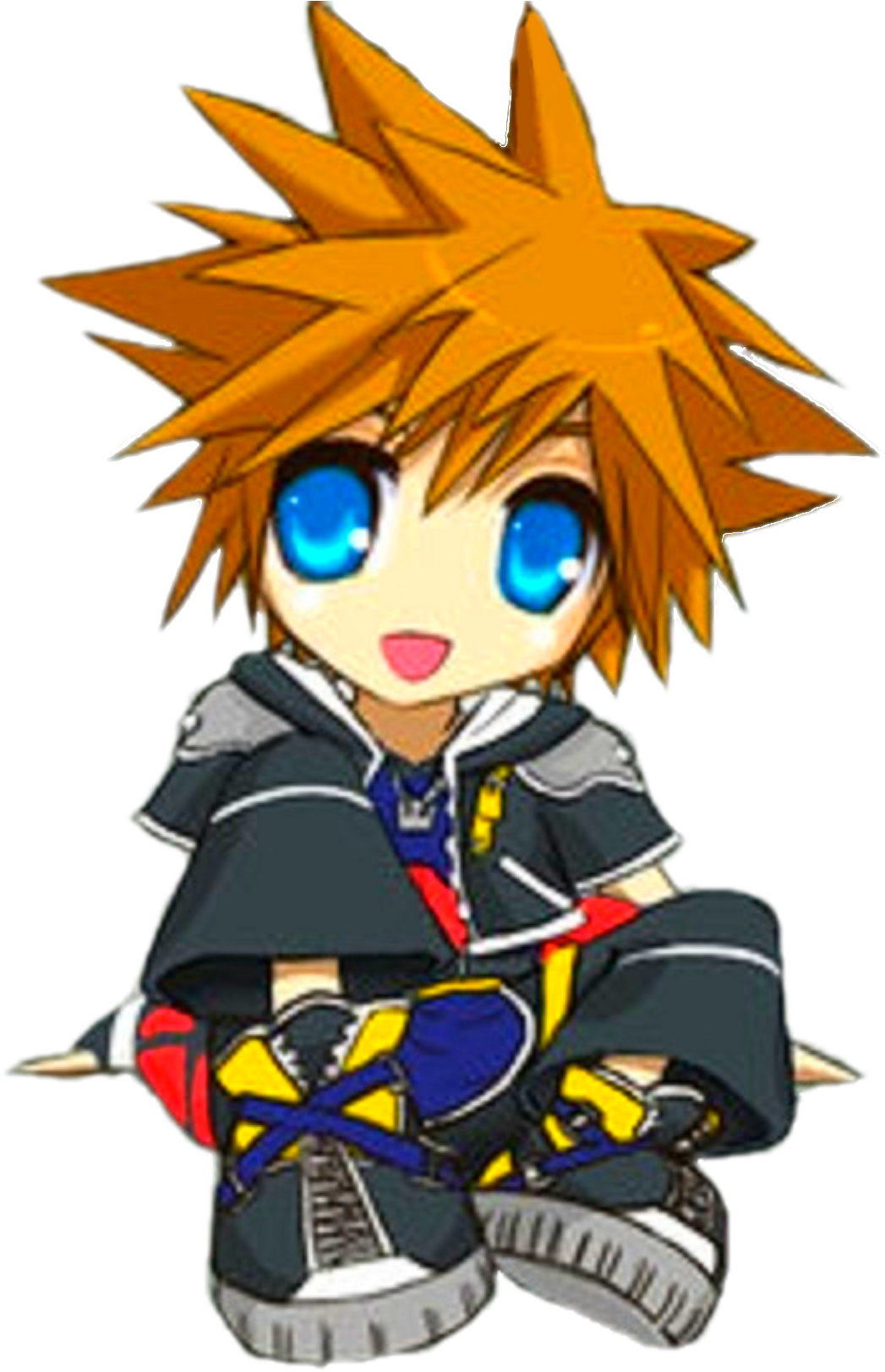 Sora From Kingdom Of Hearts - Sora Chibi Clipart (1049x1705), Png Download