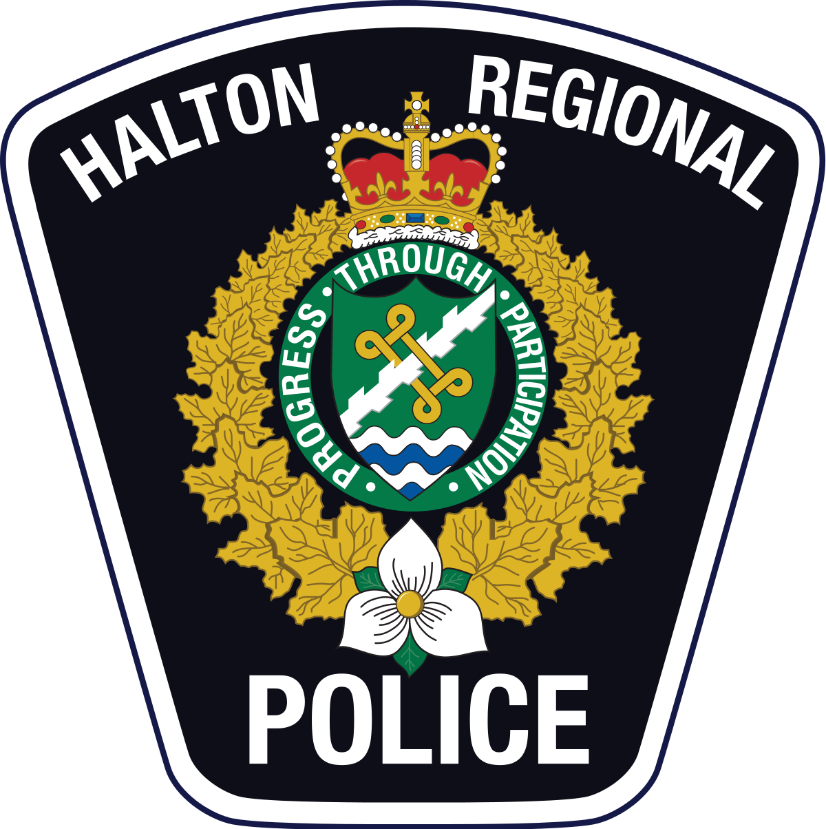 Jpg Royalty Free Library Badge Svg Police K9 - Halton Regional Police Logo Clipart (1200x1204), Png Download