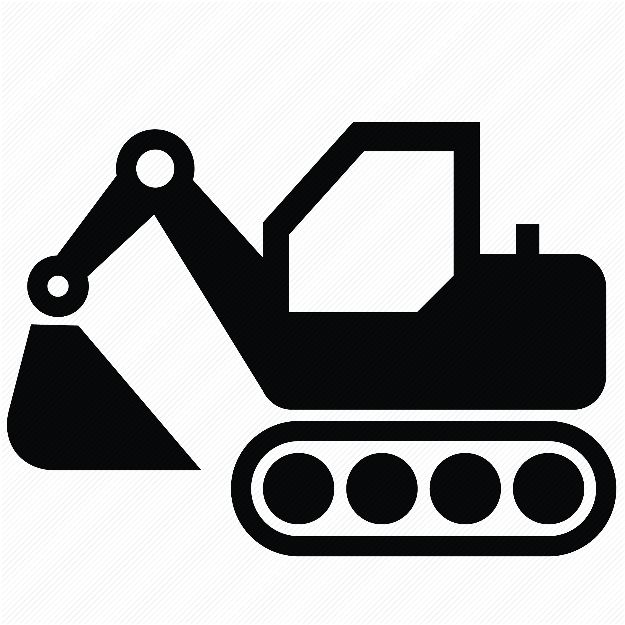 Excovator Clipart Under Construction - Excavator Icon - Png Download (2118x2118), Png Download
