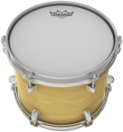 Ambassador Coated Tom Batter - Powerstroke 4 Drum Heads Clipart (600x600), Png Download