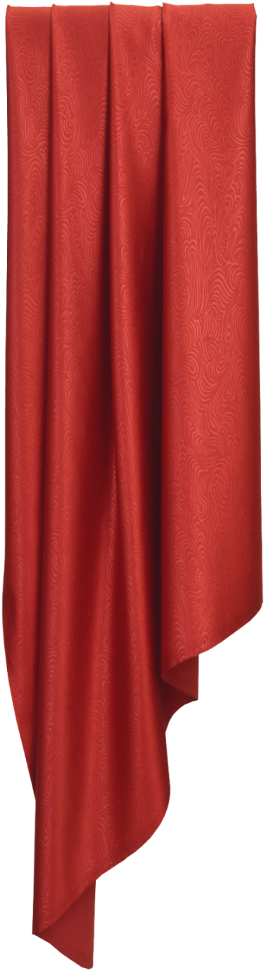 Red Curtains - Telas Psd Clipart (450x1406), Png Download