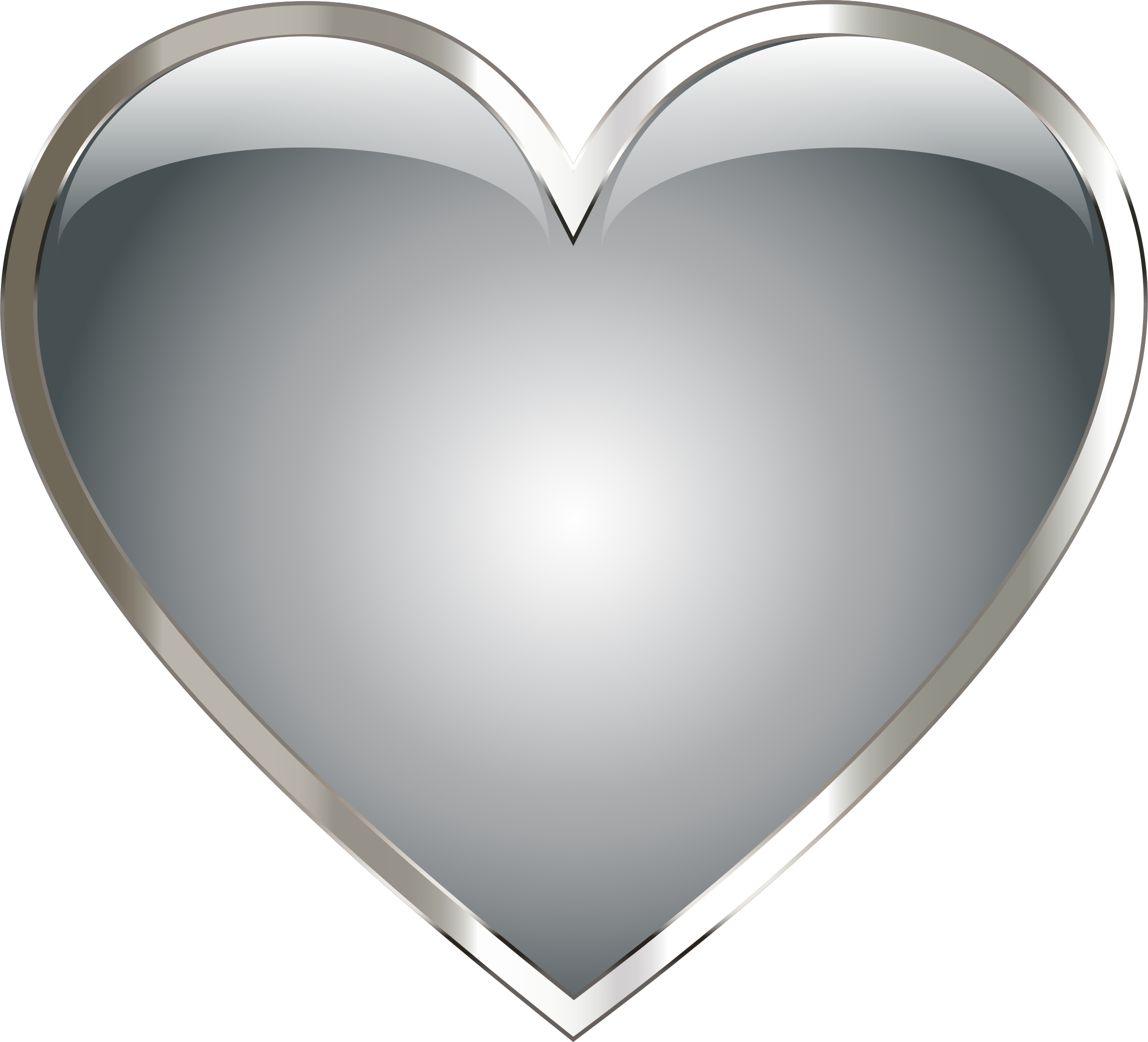 This Free Icons Png Design Of Stainless Steel Heart Clipart (2318x2104), Png Download