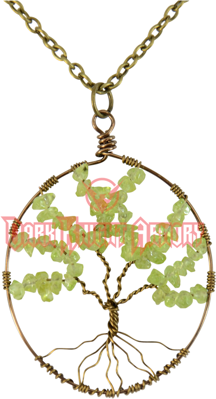 Wire Wrapped Celtic Tree Of Life Necklace - Locket Clipart (850x850), Png Download