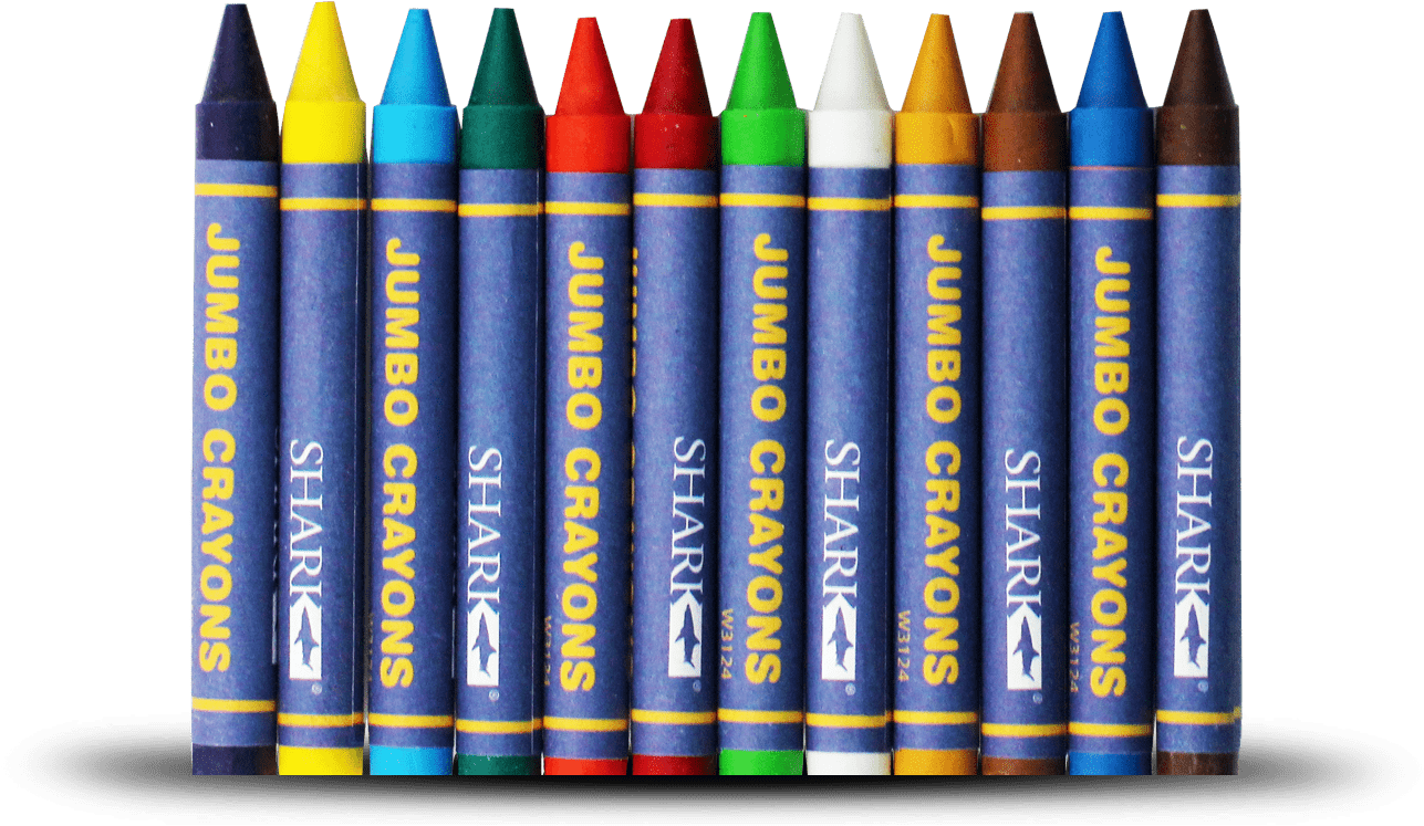 Shark - Wax Crayons - Jumbo - Wax , Png Download Clipart (1287x747), Png Download