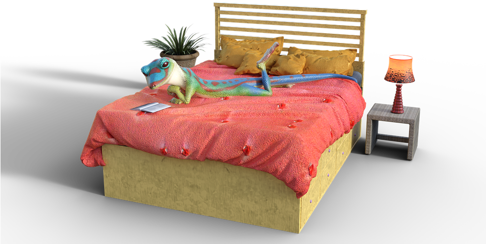 Feel At Home, Cozy, Place To Sleep, Bed, Bedding - Bed Clipart (960x660), Png Download