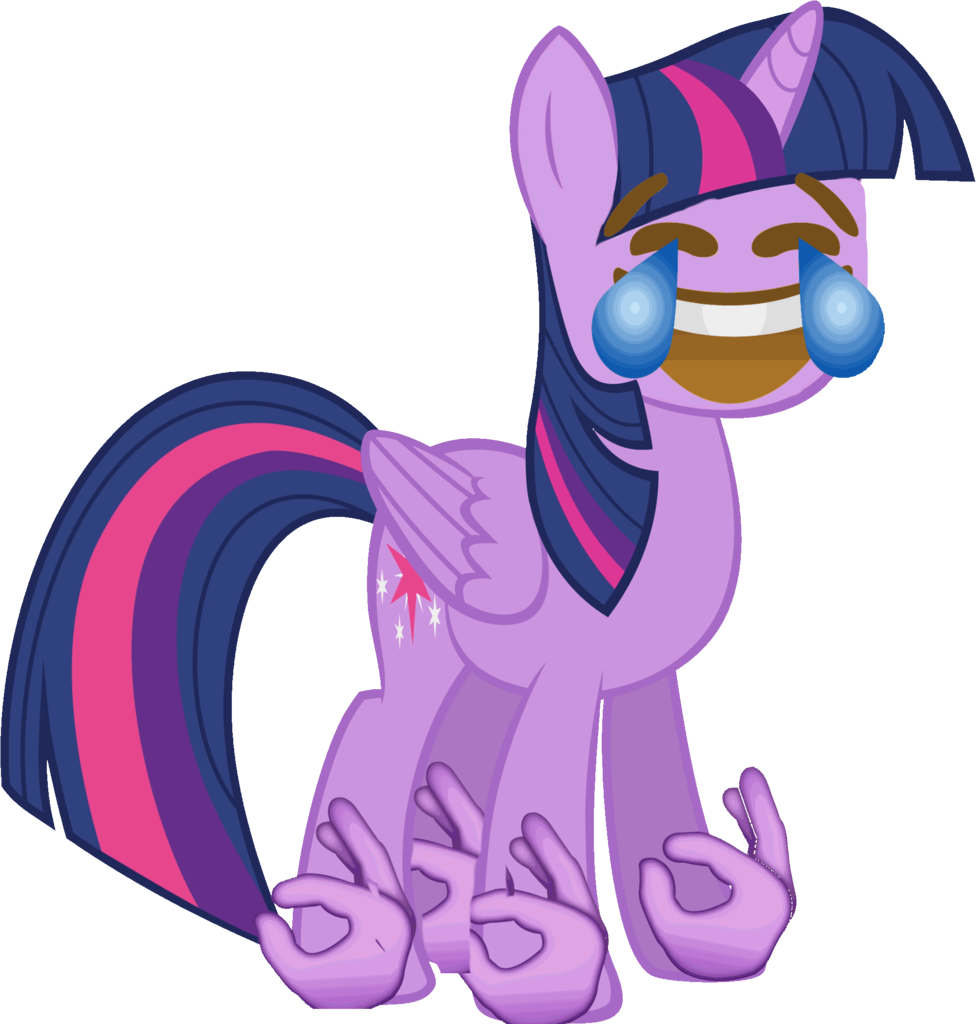 👌, 😂, Alicorn, Cursed Image, Downvote Bait, Emoji, - My Little Pony Twilight Sparkle Clipart (976x1024), Png Download
