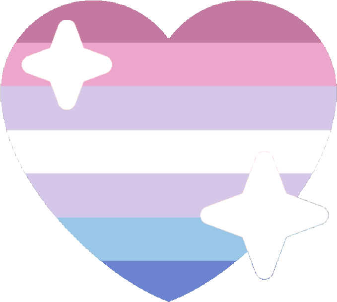 Bigender Sparkle Heart Discord Emoji - Discord Asexual Heart Emot Clipart (720x720), Png Download