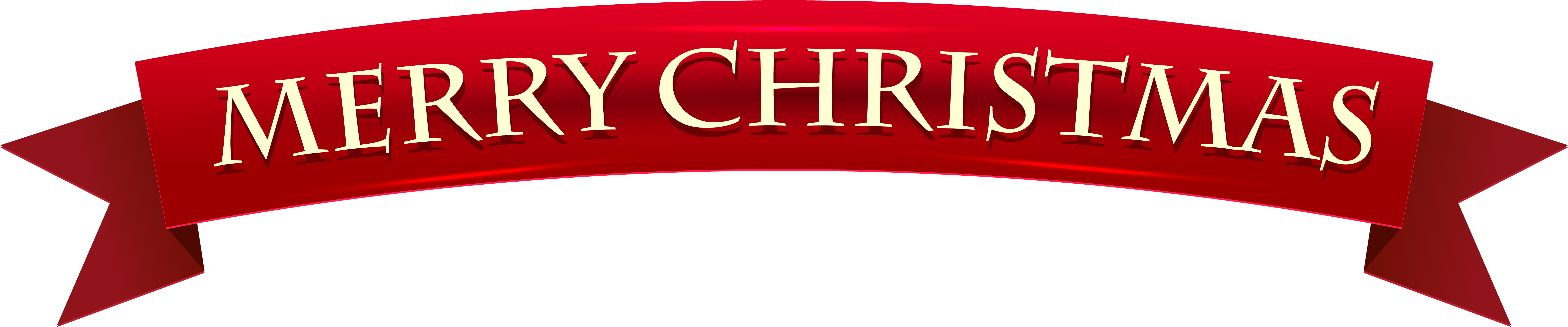 Merry Christmas Banner Png - Merry Christmas Long Banner Clipart (8000x1776), Png Download