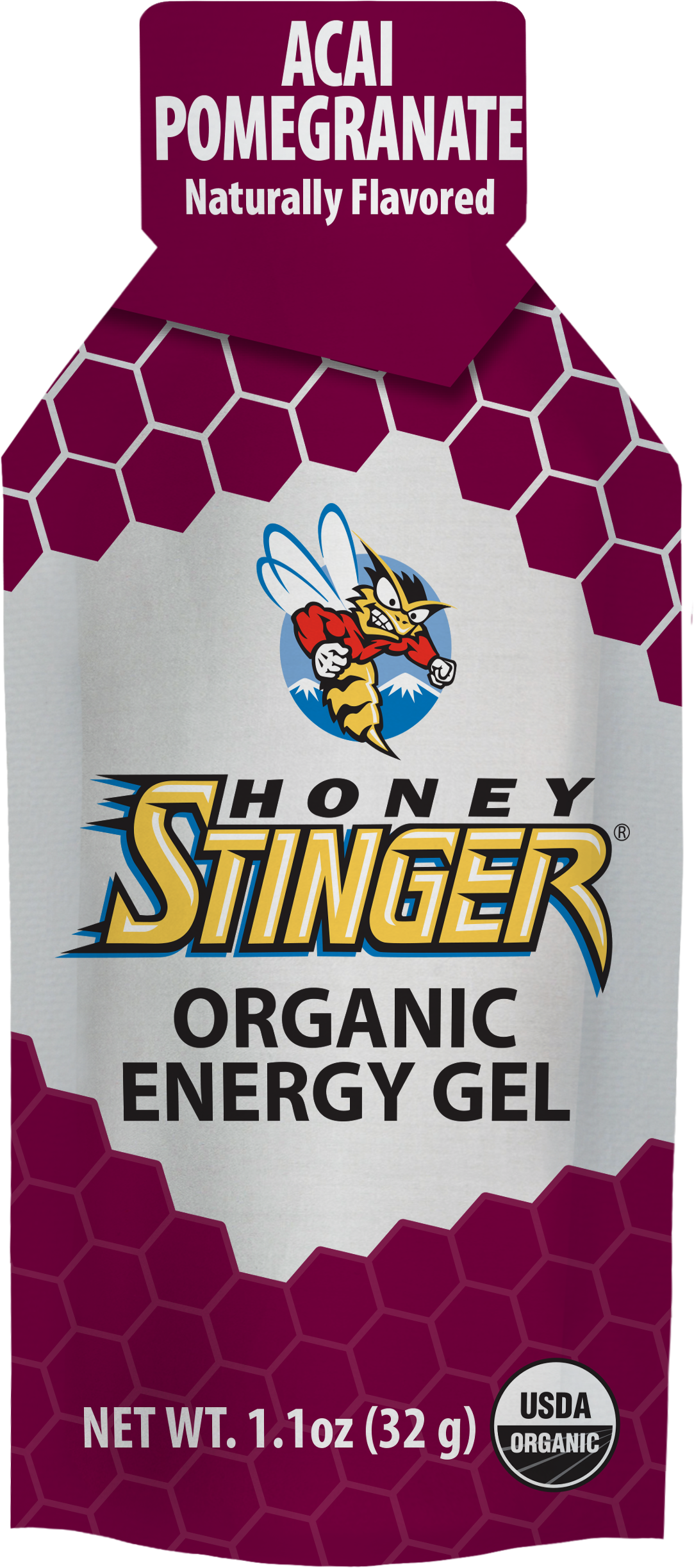Acai-pomegranate - Honey Stinger Clipart (1304x2836), Png Download