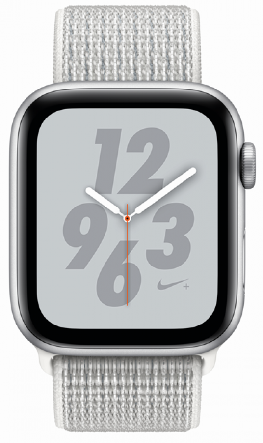 Apple Watch Nike Series 4 Gps 44mm Sil Alum Case - Apple Watch Series 4 Nike+ Clipart (900x900), Png Download