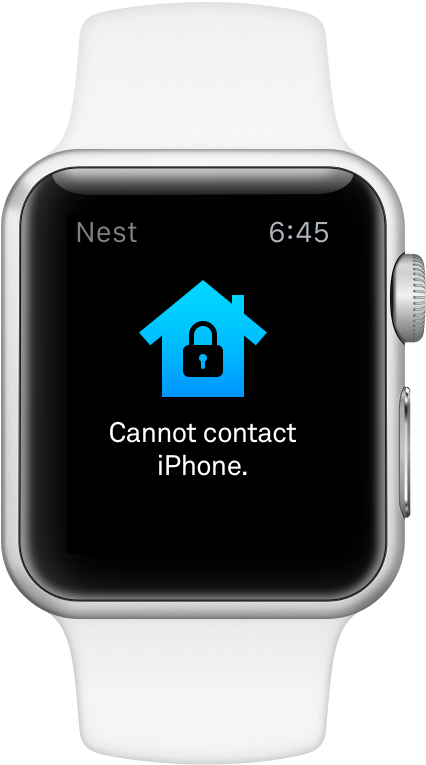 If Your Watch Isn't Connected To Your Iphone, The Nest - Nest App Apple Watch Clipart (472x772), Png Download