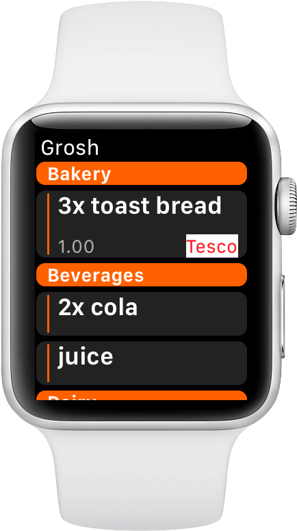 Shopping List Apple Watch - Analog Watch Clipart (1000x1000), Png Download