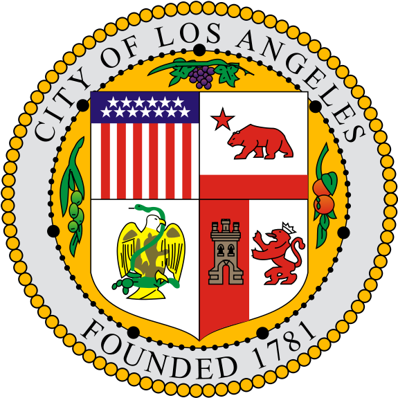 City Seal Of Los Angeles - Los Angeles Flag Clipart (600x600), Png Download