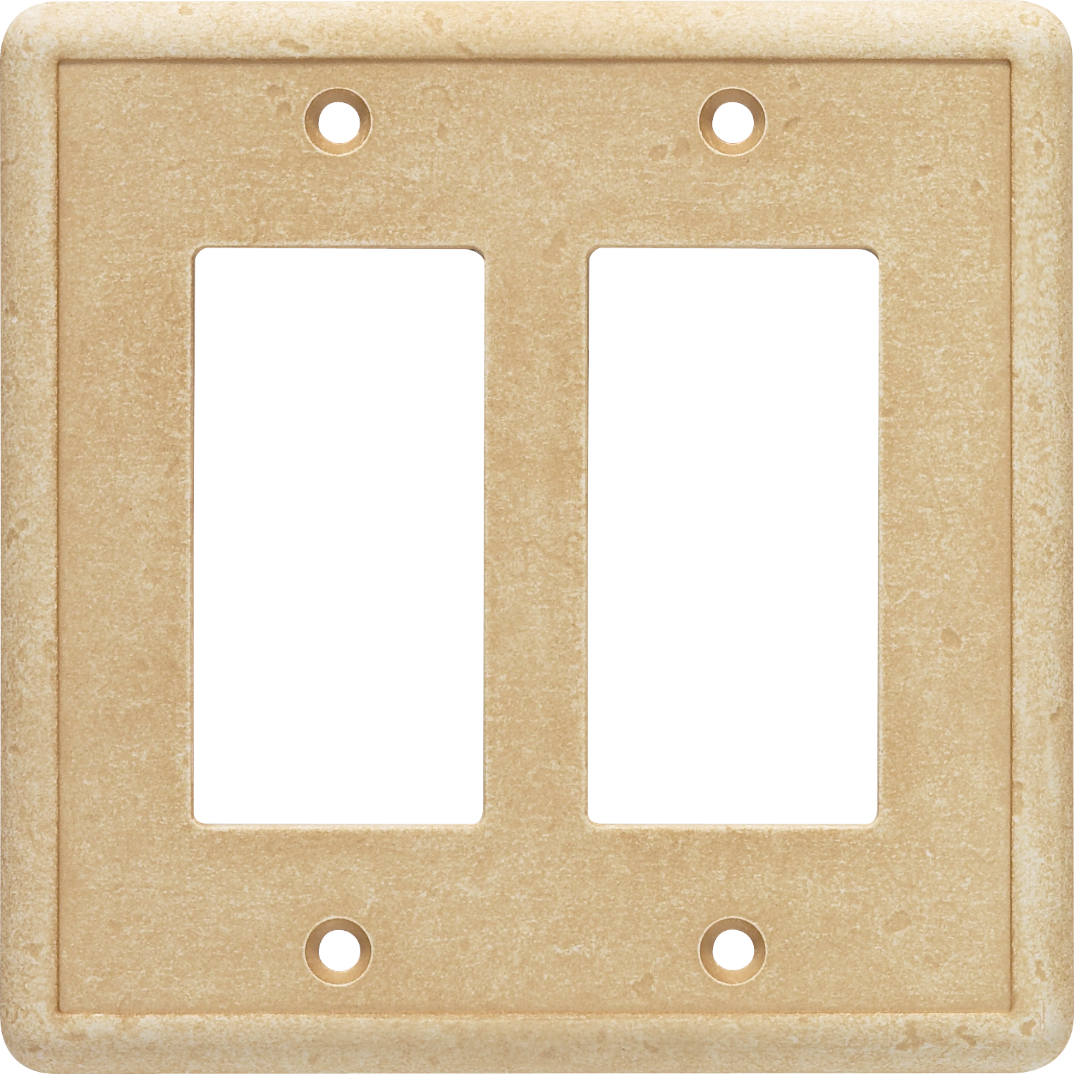 Double Gfci Wall Plate Sahara - Wood Clipart (1523x1523), Png Download