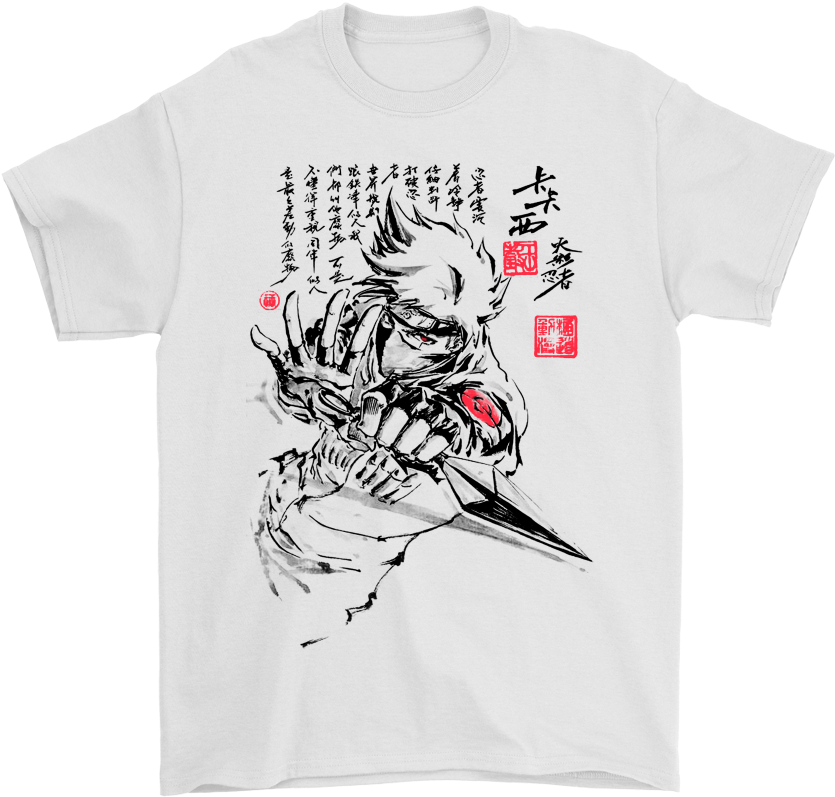 Kakashis Mangekyo Sharingan Naruto Shirts - Kakashi Naruto Shirt Clipart (1000x1000), Png Download