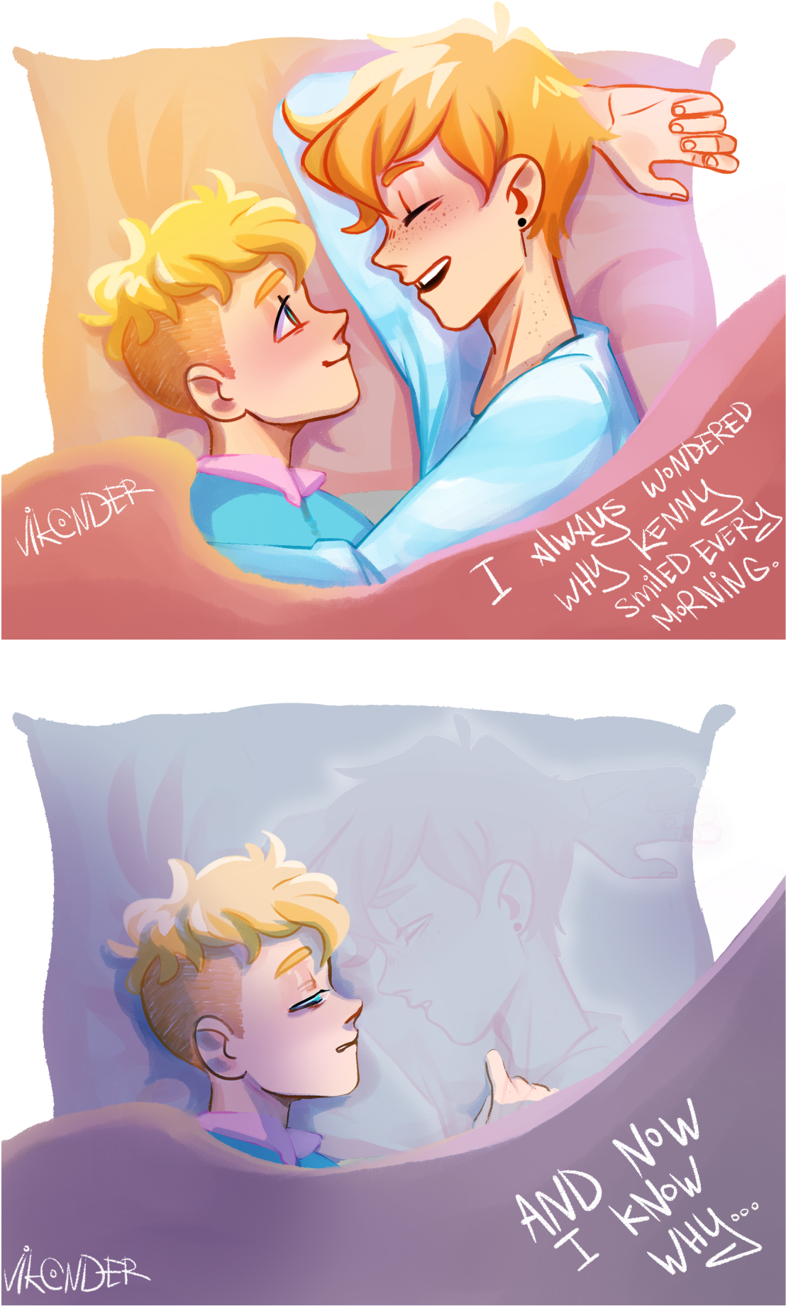 Lesbians, South Park, Fanart, Gay, Bunny, Rabbit, Cute - Kenny Mccormick X Butters Stotch Clipart (1187x1920), Png Download