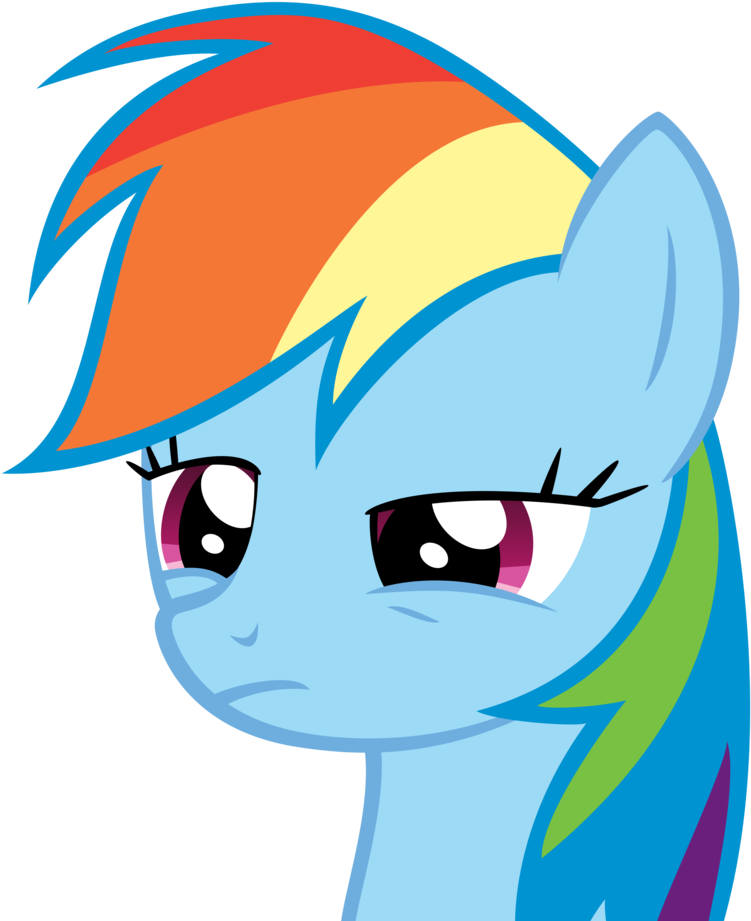 Rainbow Dash - Mlp Rainbow Dash Tired Clipart (863x925), Png Download
