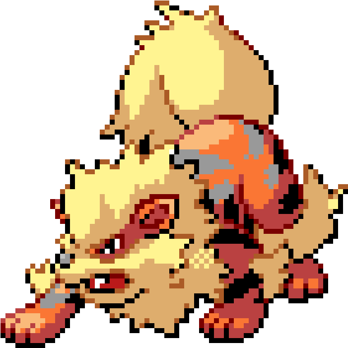 Arcanine - Arcanine Pixel Art Clipart (910x850), Png Download