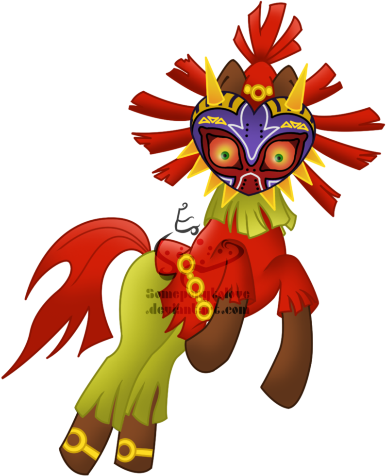 Someponytolove, Majora's Mask, Ponified, Possessed, Clipart (795x981), Png Download