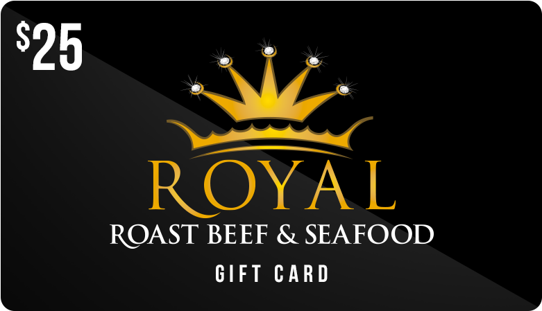 $25 Royal Roast Beef & Seafood Gift Card - Graphic Design Clipart (1000x1000), Png Download