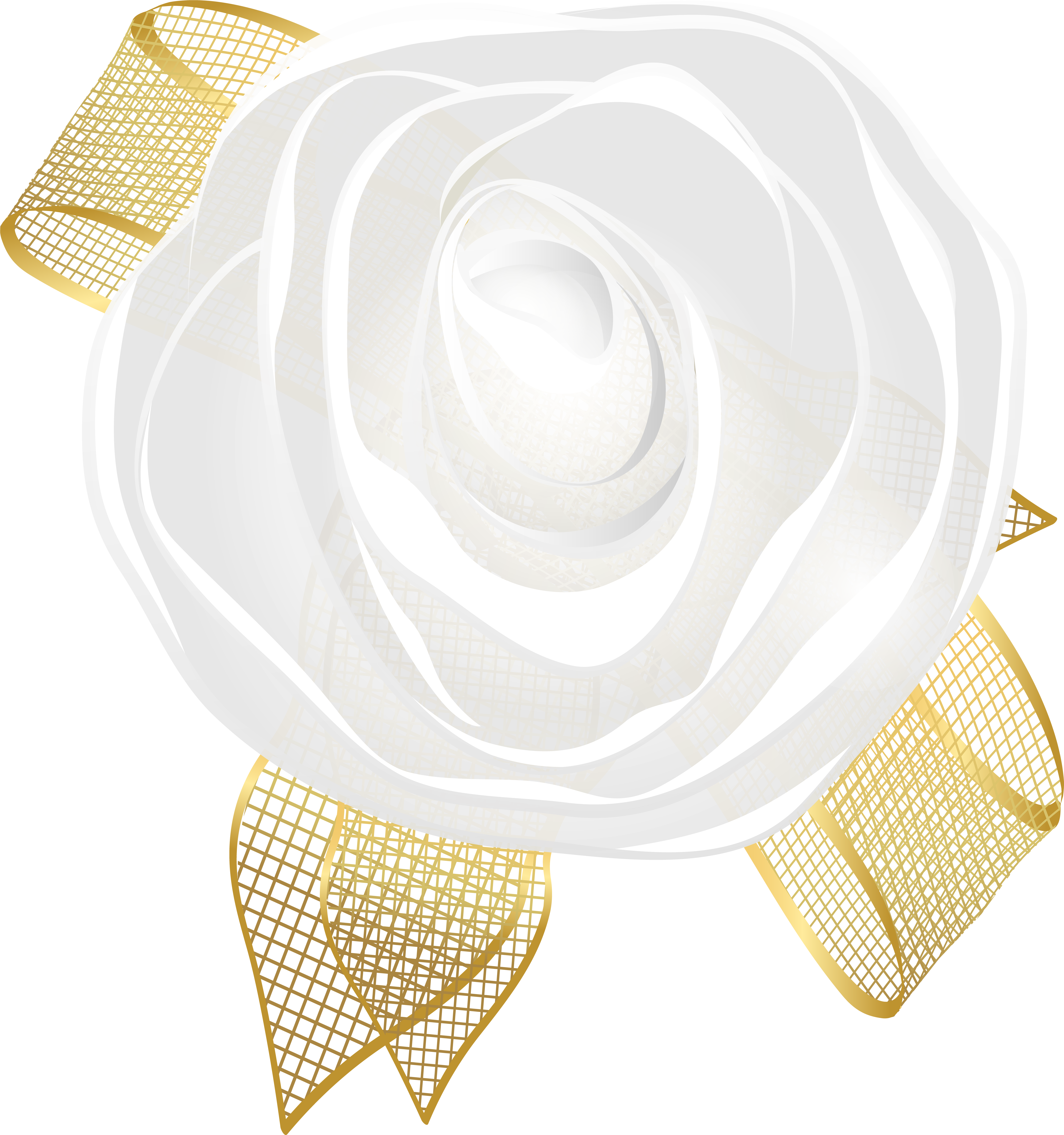 Decorative Wedding Rose Png Clip Art Transparent Png (7499x8000), Png Download