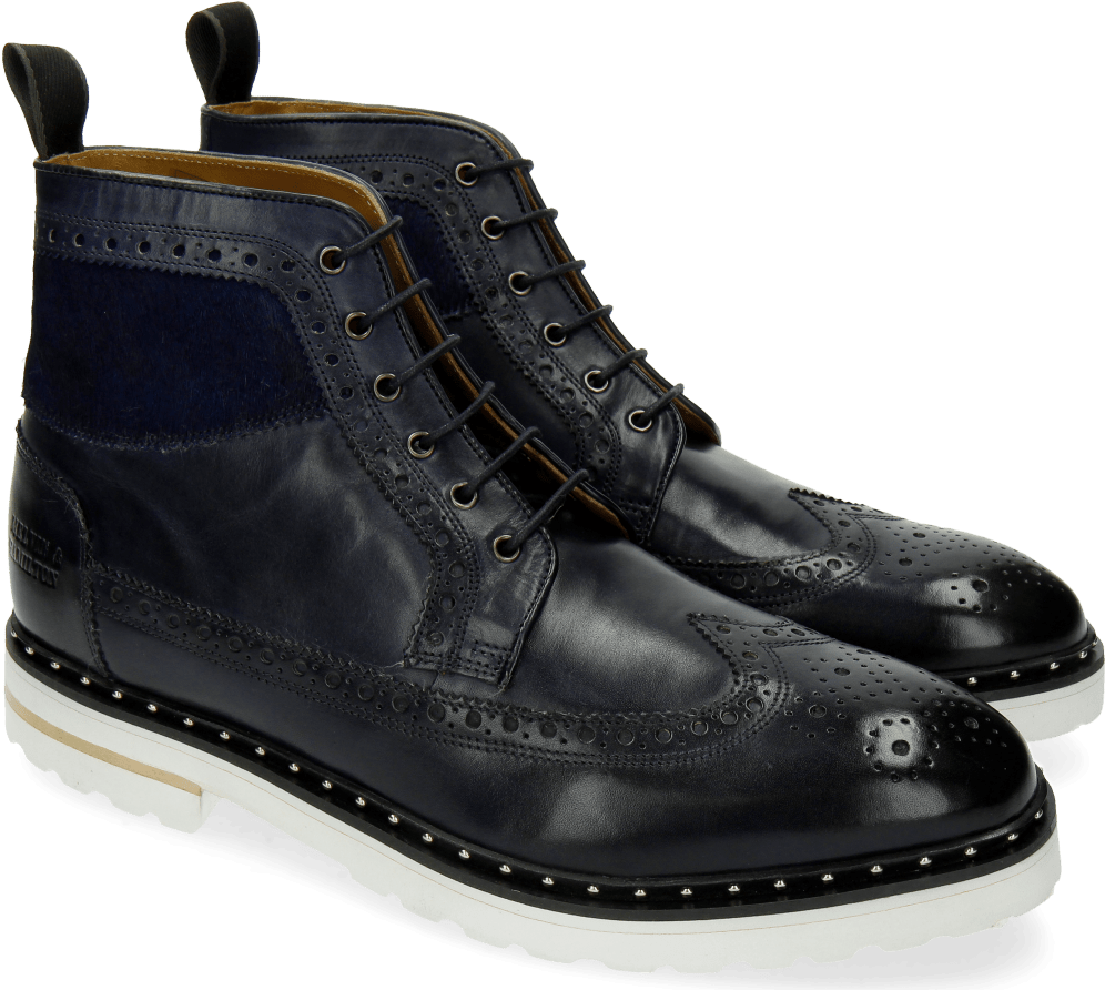 Ankle Boots Matthew 9 Hair On Navy - Work Boots Clipart (1024x1024), Png Download