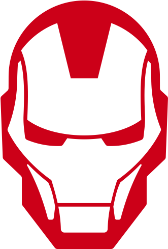 Iron Man Mask Template Photo - Logo Iron Man Png Clipart (570x708), Png Download