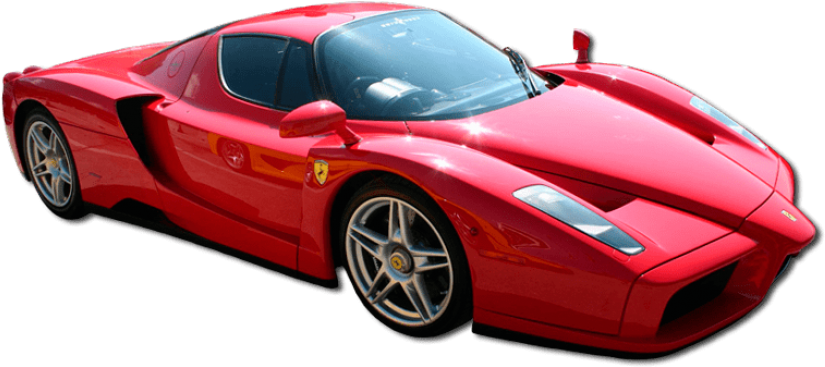 Free Png Download Red Enzo Ferrari Super Car Clipart - Sports Car Transparent Background (851x393), Png Download